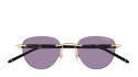 Occhiali da sole uomo Luxury Montblanc MB0412S 002 gold black violet nuova collezione