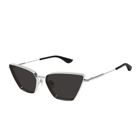 Occhiali da sole donna Luxury Alexander Mcqueen AM0501S 001 silver silver grey nuova collezione 2