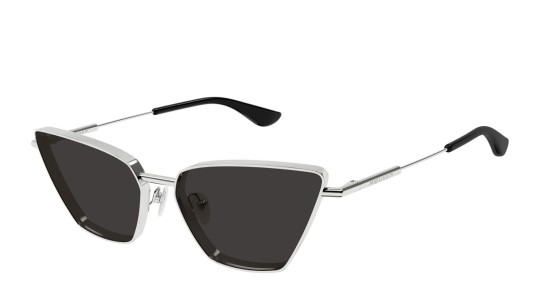 Occhiali da sole donna Luxury Alexander Mcqueen AM0501S 001 silver silver grey nuova collezione