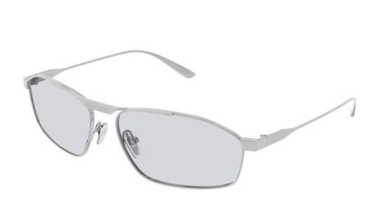 Occhiali da sole uomo Luxury Balenciaga BB0416S 002 silver silver grey nuova collezione