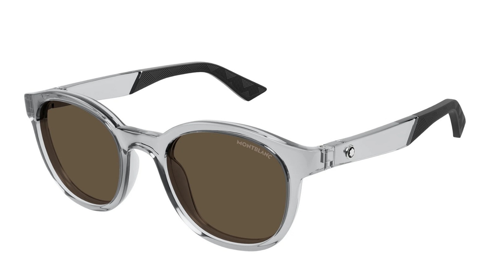 Occhiali da sole uomo Luxury Montblanc MB0398S 004 grey grey brown nuova collezione