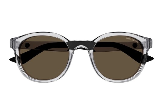 Occhiali da sole uomo Luxury Montblanc MB0398S 004 grey grey brown nuova collezione Occhiali da sole uomo Luxury Montblanc MB0398S 004 grey grey brown nuova collezione