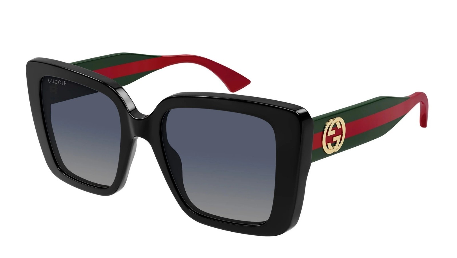 Occhiali da sole donna Luxury Gucci GG1861S 005 black green grey nuova collezione