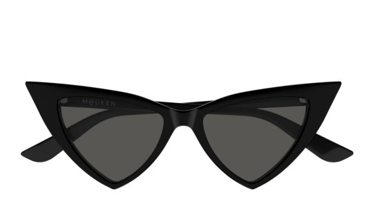 Occhiali da sole donna Luxury Alexander Mcqueen AM0518S 002 black black grey nuova collezione Occhiali da sole donna Luxury Alexander Mcqueen AM0518S 002 black black grey nuova collezione