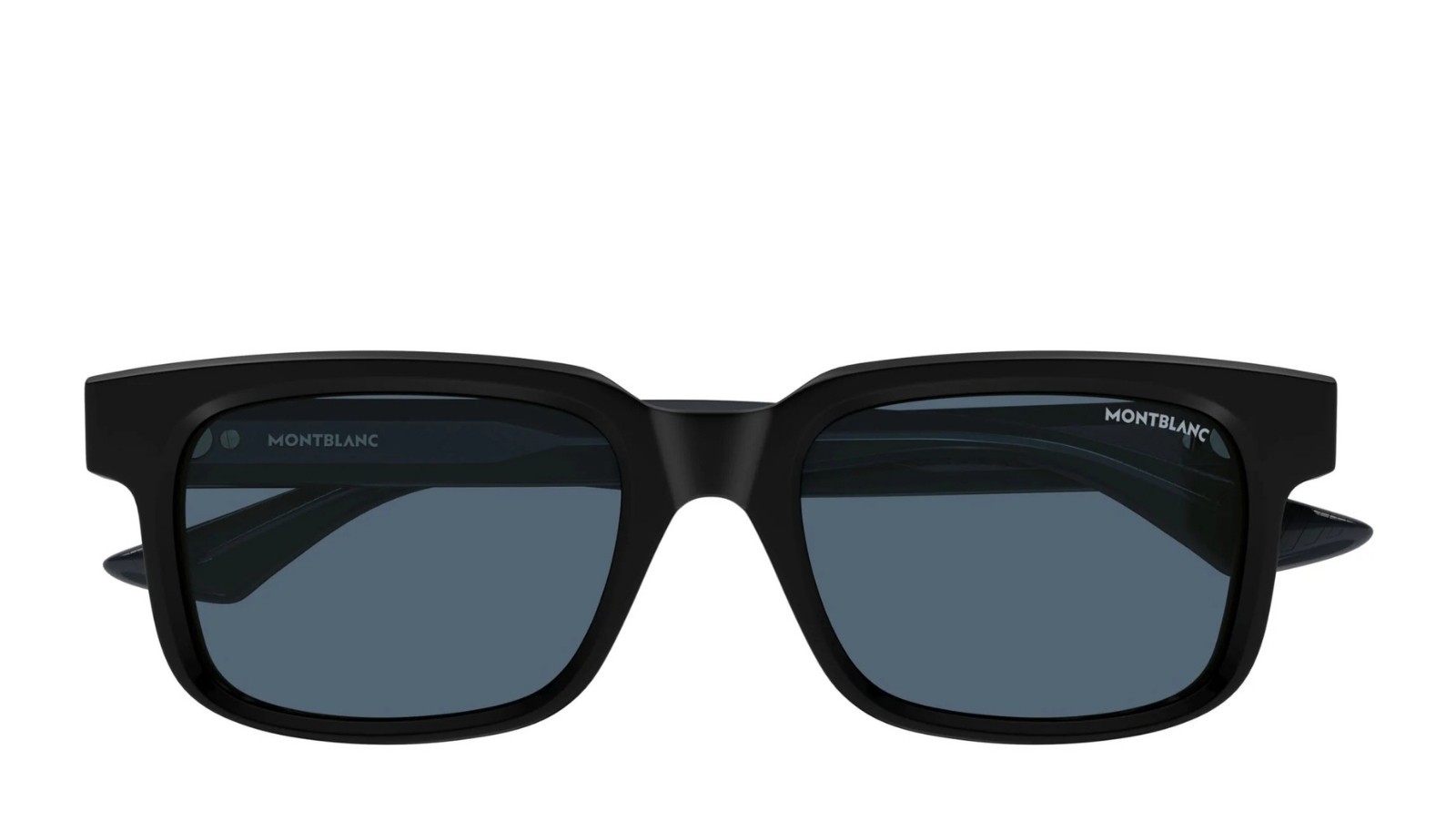 Occhiali da sole uomo Luxury Montblanc MB0383S 003 black black blue nuova collezione