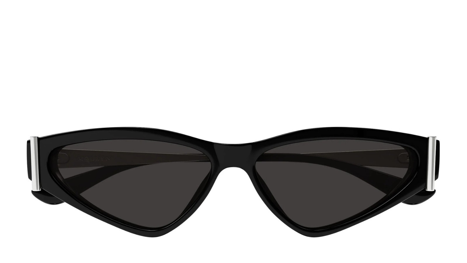 Occhiali da sole donna Luxury Alexander Mcqueen AM0493S 001 black silver grey nuova collezione