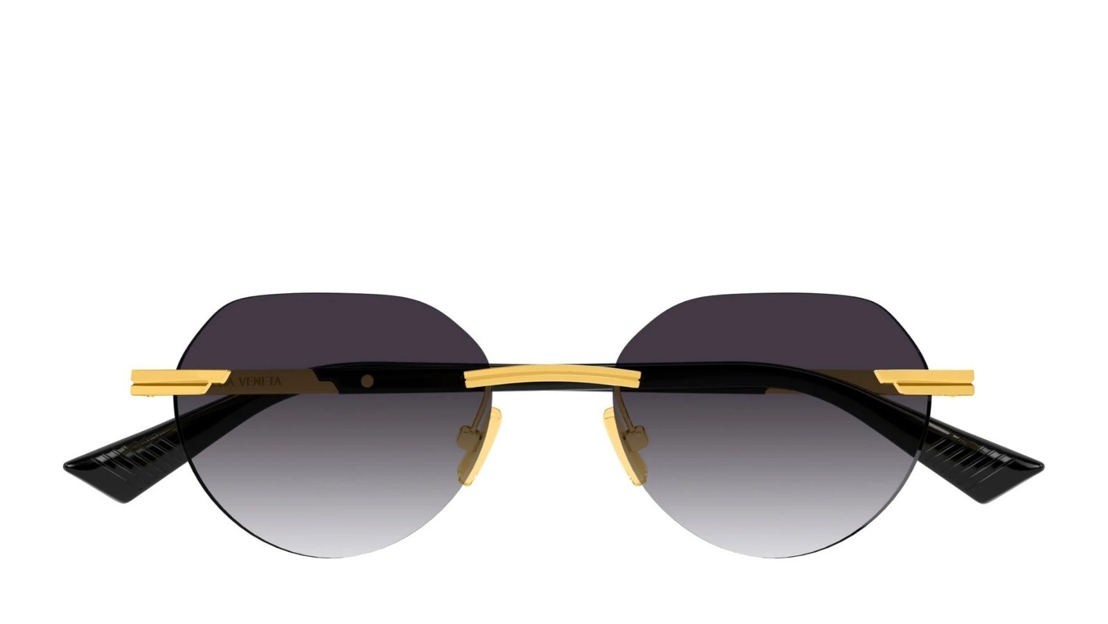 Occhiali da sole uomo Luxury Bottega Veneta BV1379S 001 gold gold grey nuova collezione