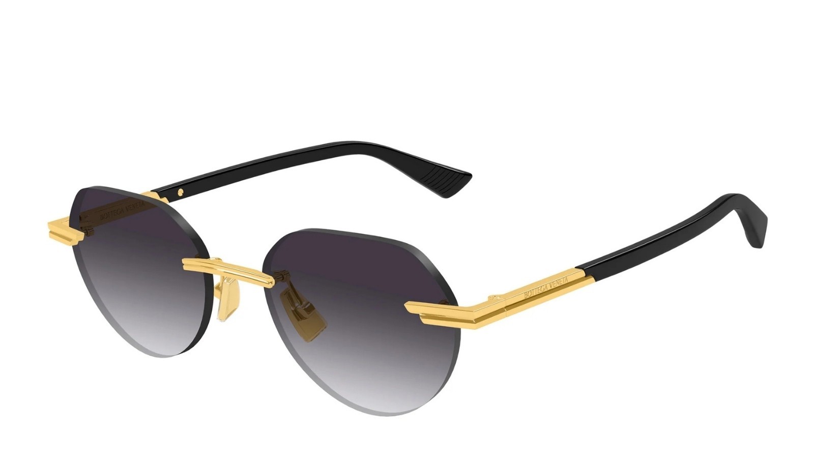 Occhiali da sole uomo Luxury Bottega Veneta BV1379S 001 gold gold grey nuova collezione