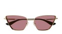 Occhiali da sole donna Luxury Alexander Mcqueen AM0501S 004 gold gold red nuova collezione
