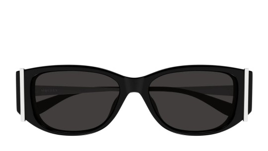 Occhiali da sole donna Luxury Alexander Mcqueen AM0494SA 001 black silver grey nuova collezione