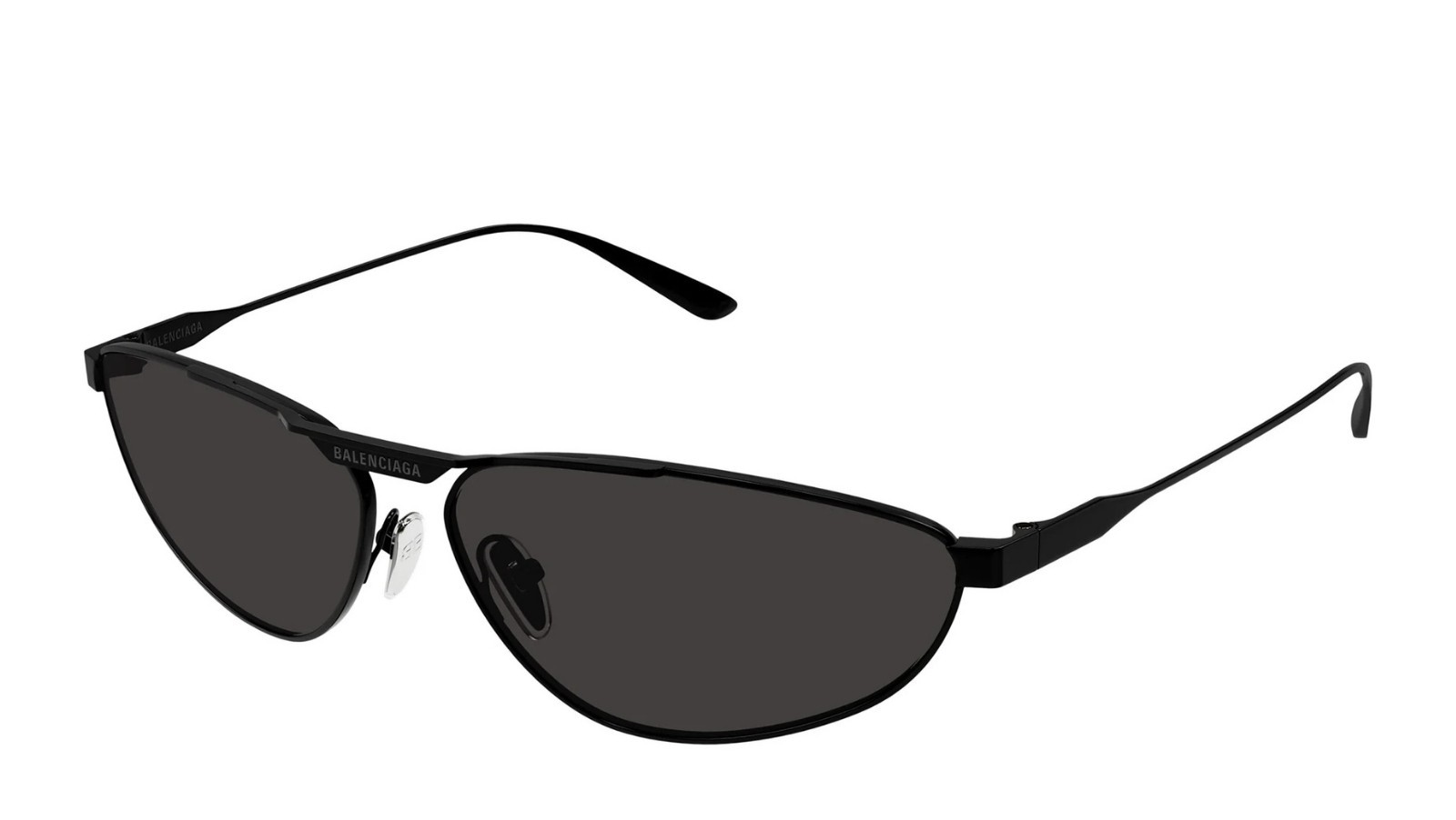 Occhiali da sole unisex Luxury Balenciaga BB0417S 001 black black grey nuova collezione