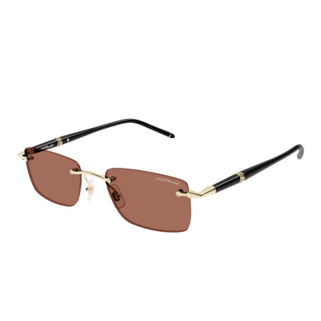 Occhiali da sole uomo Luxury Montblanc MB0344S 007 gold black orange nuova collezione 2