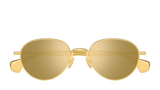 Occhiali da sole unisex Luxury Bottega Veneta BV1396S 002 gold gold gold nuova collezione