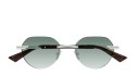 Occhiali da sole uomo Luxury Bottega Veneta BV1379S 002 silver silver green nuova collezione
