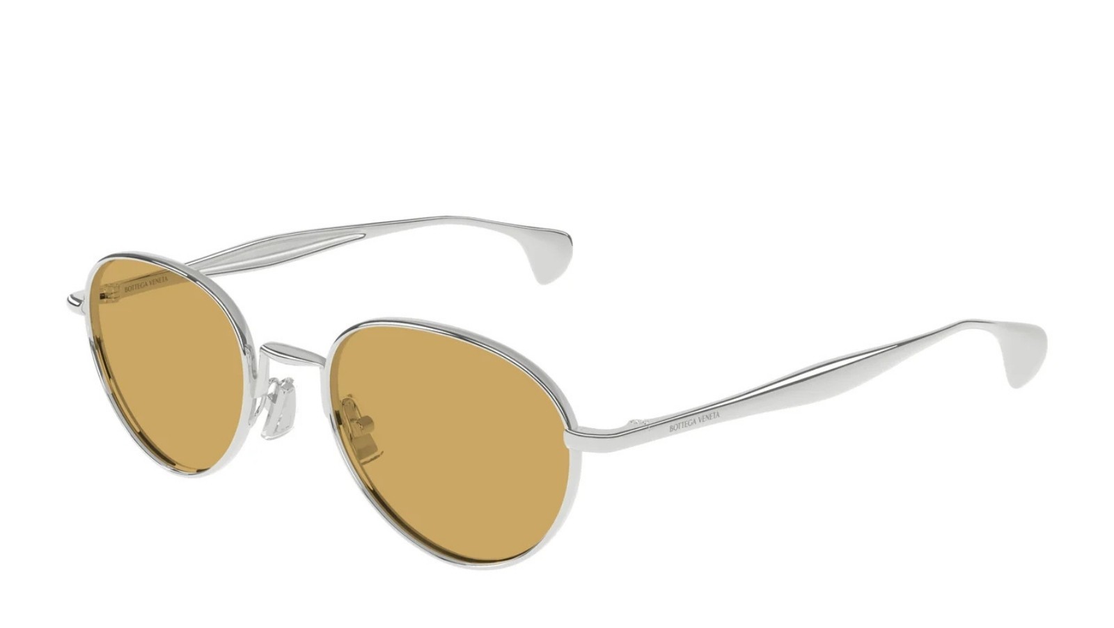 Occhiali da sole unisex Luxury Bottega Veneta BV1396S 001 silver silver brown nuova collezione