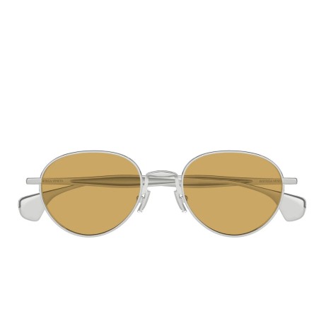 Bottega Veneta BV1396S 001 silver silver brown