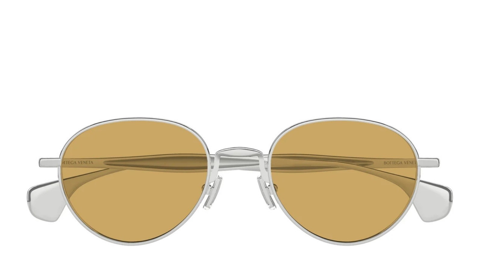Occhiali da sole unisex Luxury Bottega Veneta BV1396S 001 silver silver brown nuova collezione