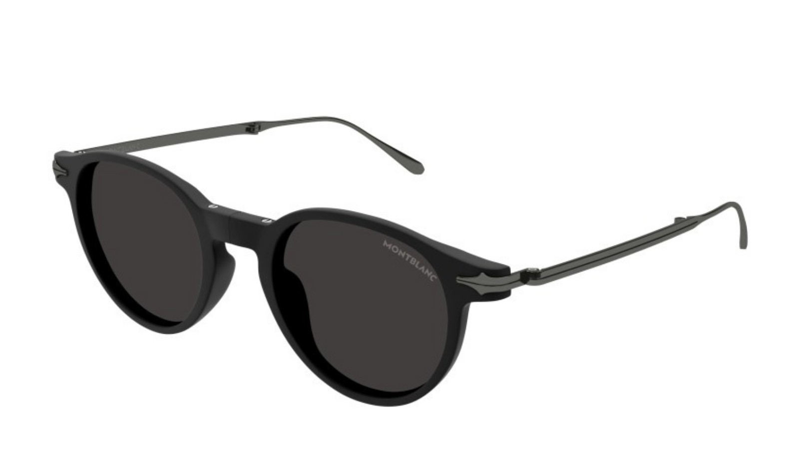 Occhiali da sole uomo Luxury Montblanc MB0407S 002 black ruthenium grey nuova collezione