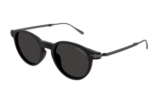 Occhiali da sole uomo Luxury Montblanc MB0407S 002 black ruthenium grey nuova collezione