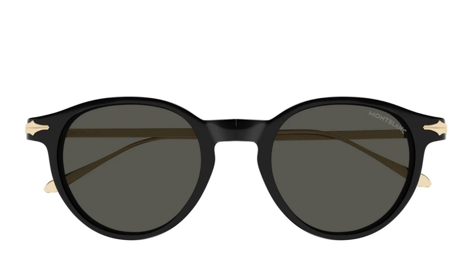 Occhiali da sole uomo Luxury Montblanc MB0407S 001 black gold grey nuova collezione