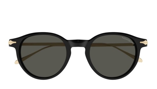 Occhiali da sole uomo Luxury Montblanc MB0407S 001 black gold grey nuova collezione Occhiali da sole uomo Luxury Montblanc MB0407S 001 black gold grey nuova collezione