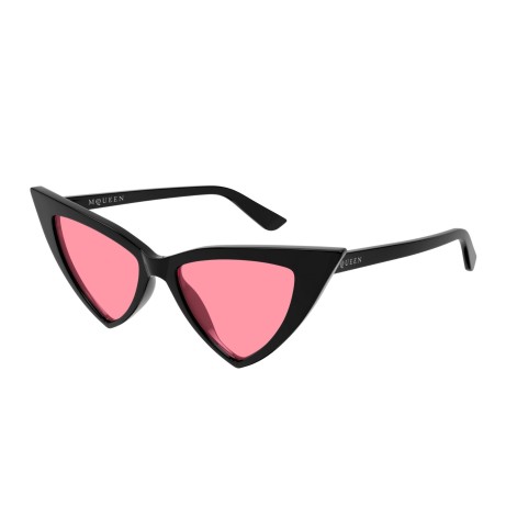 Occhiali da sole donna Luxury Alexander Mcqueen AM0518S 003 black black pink nuova collezione 2