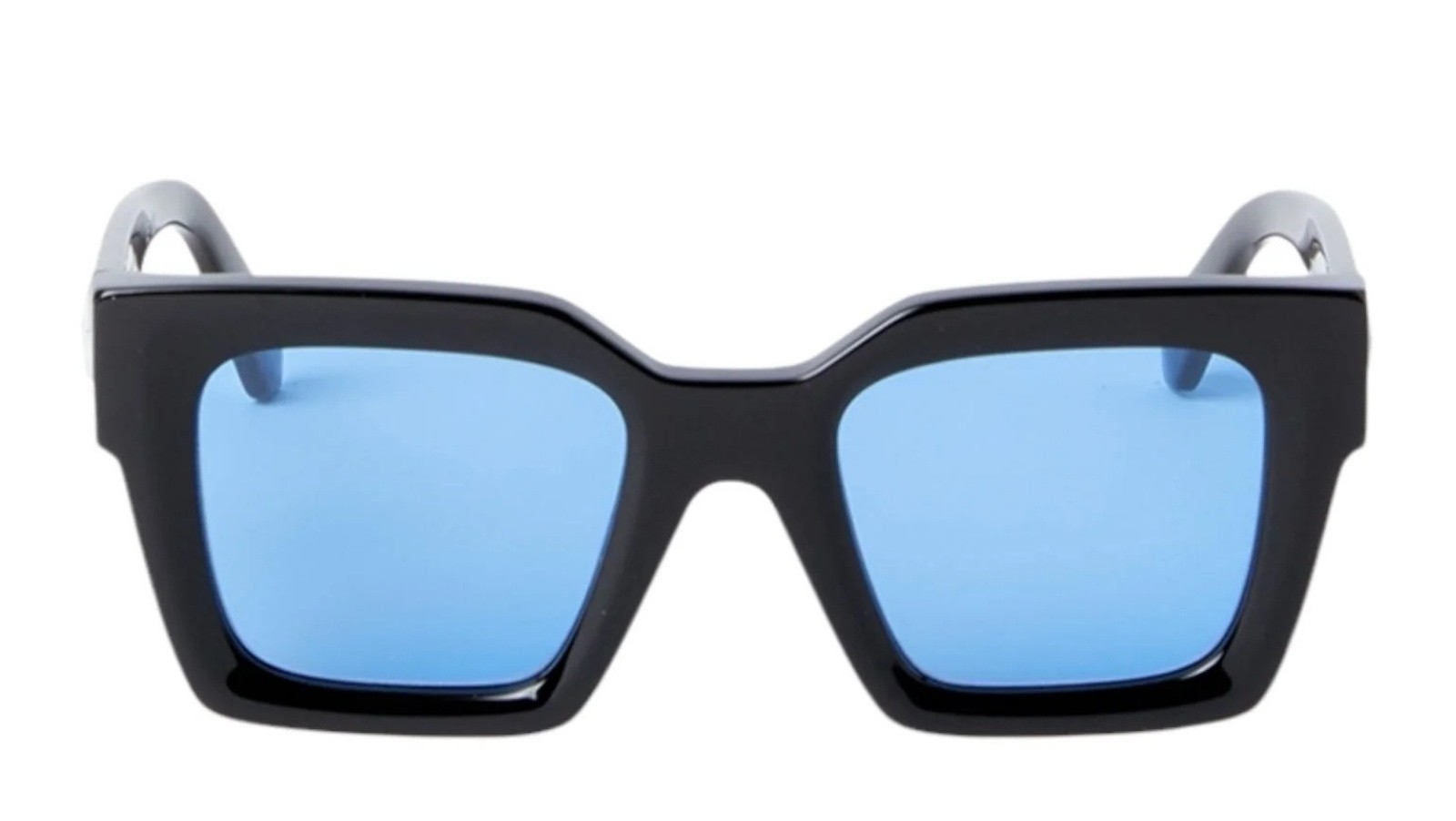 Occhiali da sole unisex Luxury Off White OERI13I JACKSON SUNGLASSES 1045 black blue nuova collezione
