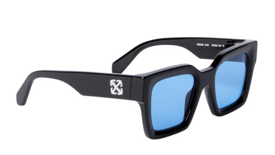 Occhiali da sole unisex Luxury Off White OERI13I JACKSON SUNGLASSES 1045 black blue nuova collezione