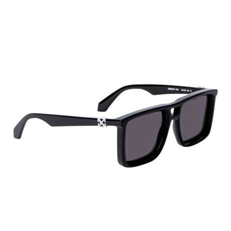 Occhiali da sole unisex Luxury Off White OERI13W STRATFORD SUNGLASSES 1007 black dark grey nuova collezione 2