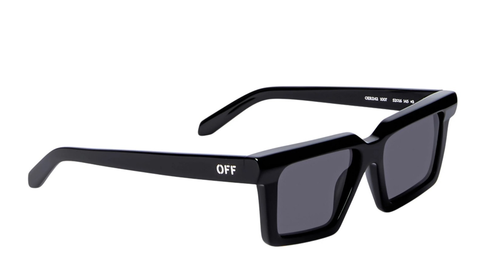 Off White OERI142 WINDSOR SUNGLASSES 1007 black dark grey