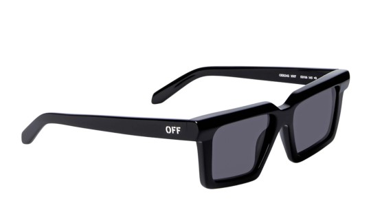Off White OERI142 WINDSOR SUNGLASSES 1007 black dark grey