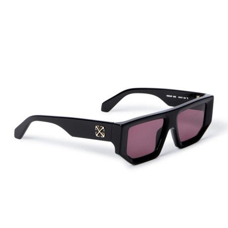 Occhiali da sole unisex Luxury Off White OERI13F VANCOUVER SUNGLASSES 1028 black dark burgundy nuova collezione 2