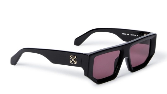 Occhiali da sole unisex Luxury Off White OERI13F VANCOUVER SUNGLASSES 1028 black dark burgundy nuova collezione