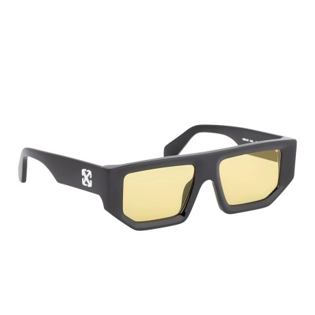 Occhiali da sole unisex Luxury Off White OERI13F VANCOUVER SUNGLASSES 1018 black yellow nuova collezione 2