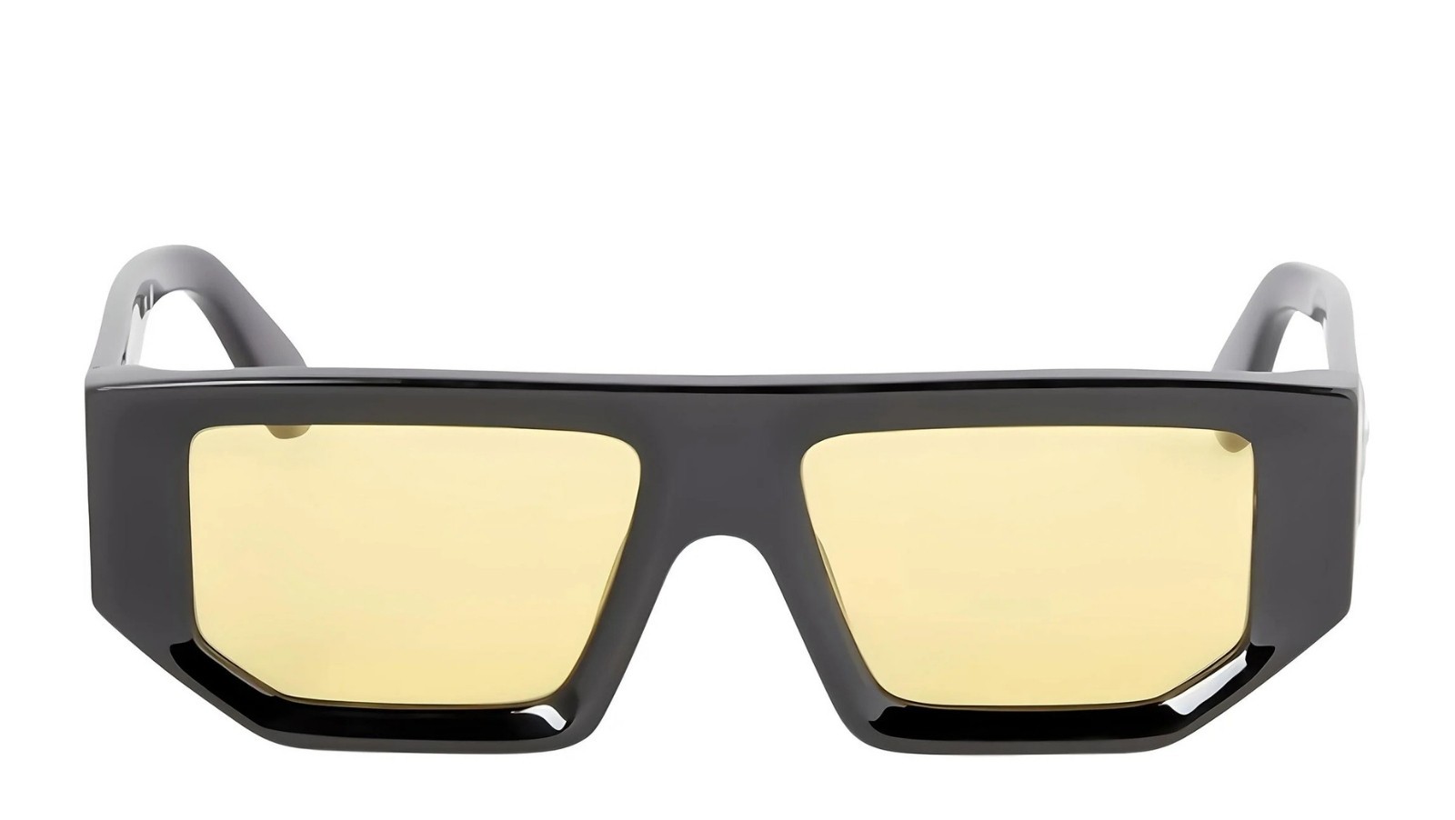 Occhiali da sole unisex Luxury Off White OERI13F VANCOUVER SUNGLASSES 1018 black yellow nuova collezione