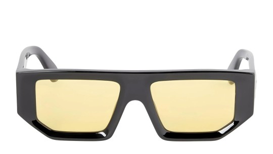 Occhiali da sole unisex Luxury Off White OERI13F VANCOUVER SUNGLASSES 1018 black yellow nuova collezione
