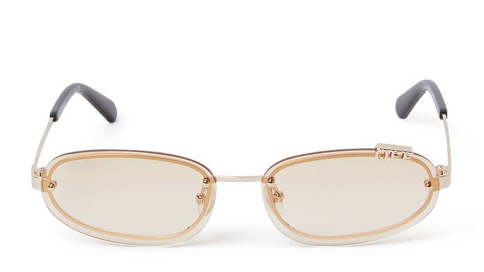 Occhiali da sole unisex Luxury Off White OERI13M MIAMI SUNGLASSES 766e gold gradient brown nuova collezione