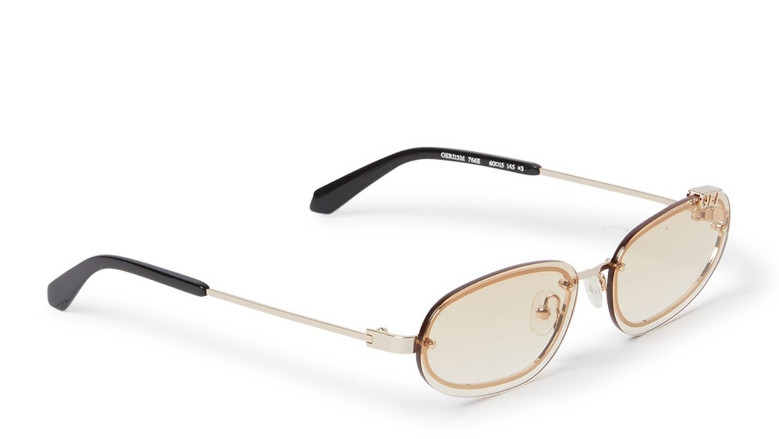 Occhiali da sole unisex Luxury Off White OERI13M MIAMI SUNGLASSES 766e gold gradient brown nuova collezione