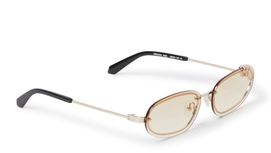 Occhiali da sole unisex Luxury Off White OERI13M MIAMI SUNGLASSES 766e gold gradient brown nuova collezione