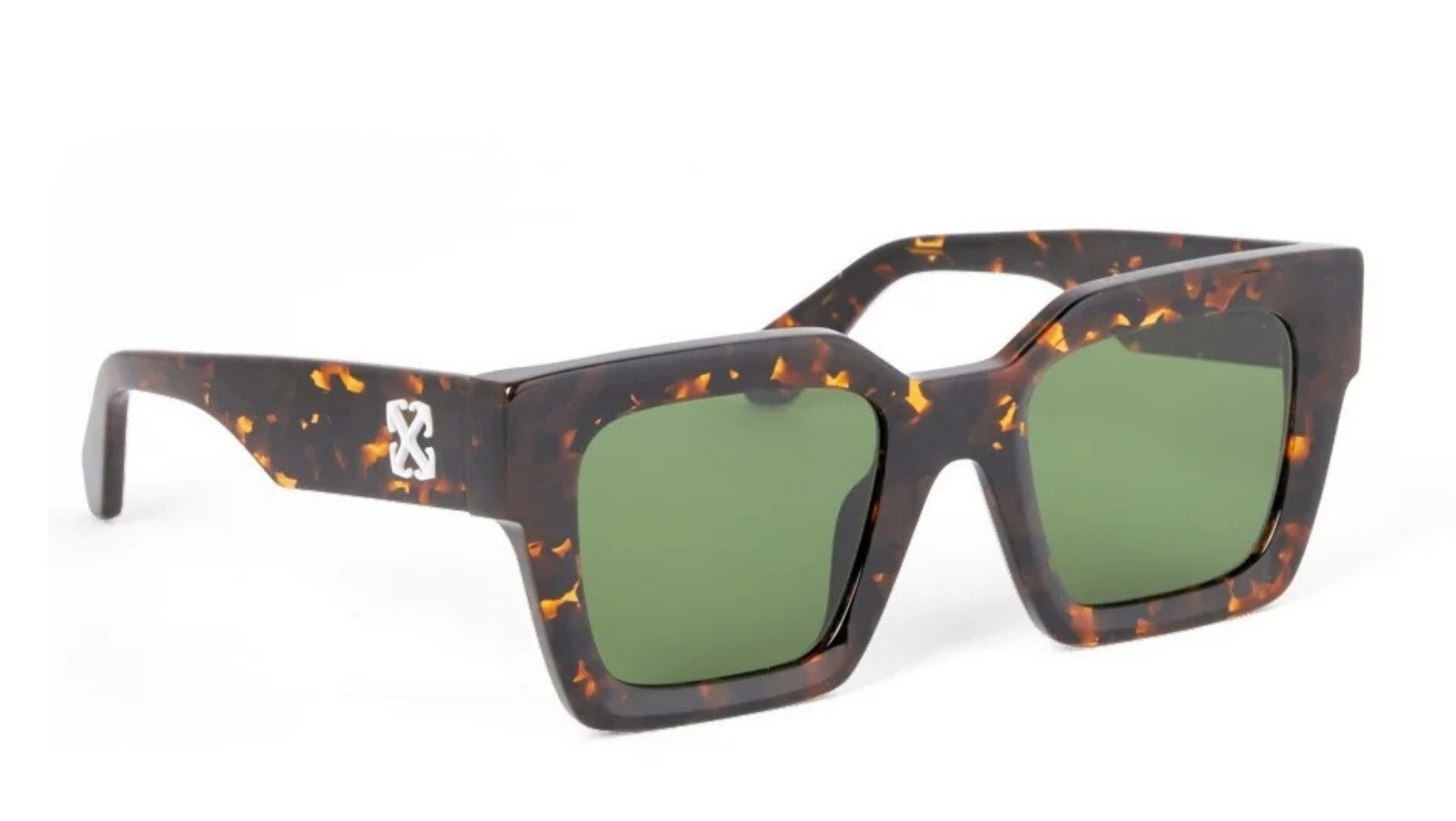 Occhiali da sole unisex Luxury Off White OERI13I JACKSON SUNGLASSES 6055 havana   green nuova collezione