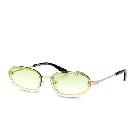 Occhiali da sole unisex Luxury Off White OERI13M MIAMI SUNGLASSES 7652 gold gradient green nuova collezione 2