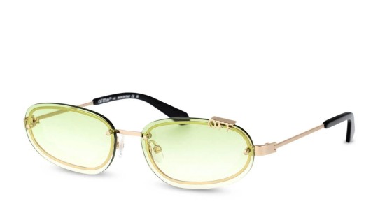 Occhiali da sole unisex Luxury Off White OERI13M MIAMI SUNGLASSES 7652 gold gradient green nuova collezione