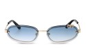 Off White OERI13M MIAMI SUNGLASSES 7642 gold gradient blue