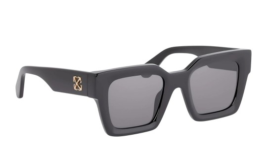 Occhiali da sole unisex Luxury Off White OERI13I JACKSON SUNGLASSES 1307 black dark grey nuova collezione