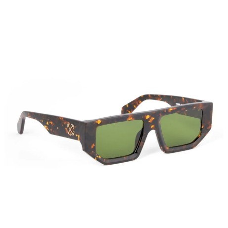 Occhiali da sole unisex Luxury Off White OERI13F VANCOUVER SUNGLASSES 6055 havana   green nuova collezione 2