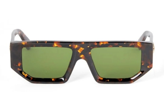 Occhiali da sole unisex Luxury Off White OERI13F VANCOUVER SUNGLASSES 6055 havana   green nuova collezione