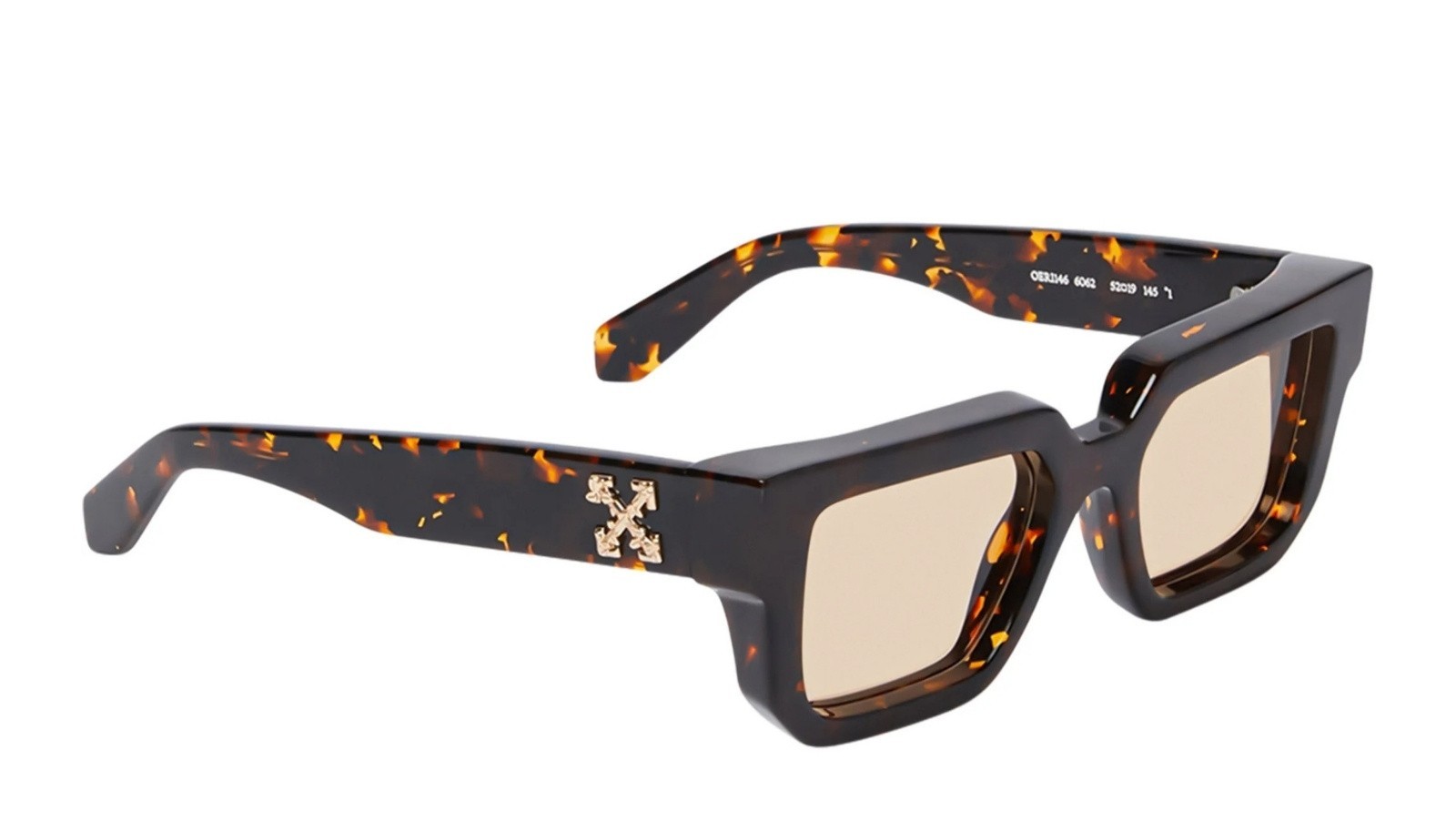 Off White OERI146 SILVERSTONE  SUNGLASSES 6062 havana camel