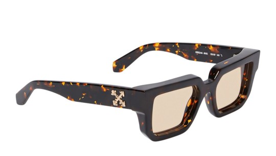Occhiali da sole unisex Luxury Off White OERI146 SILVERSTONE SUNGLASSES 6062 havana camel nuova collezione