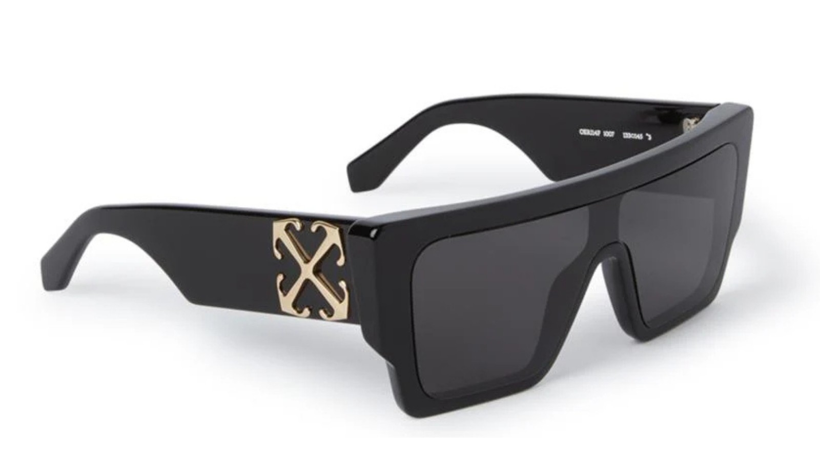 Occhiali da sole unisex Luxury Off White OERI14F MARION SUNGLASSES 1007 black dark grey nuova collezione