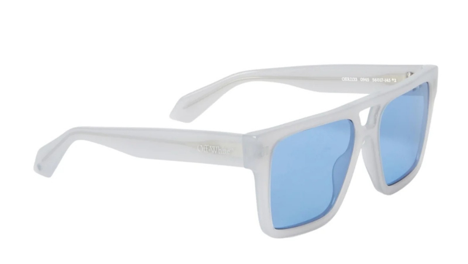 Occhiali da sole unisex Luxury Off White OERI133 SPRINGFIELD SUNGLASSES 0945 grey blue nuova collezione